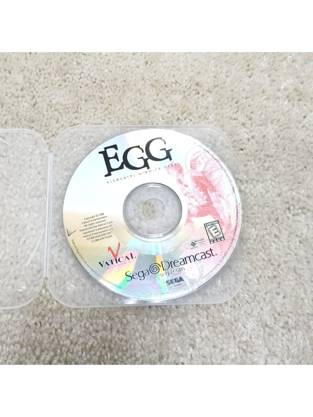 Sega Dreamcast EGG Elemental Gimmick Gear Vatical T-41601N Standard Tested Works